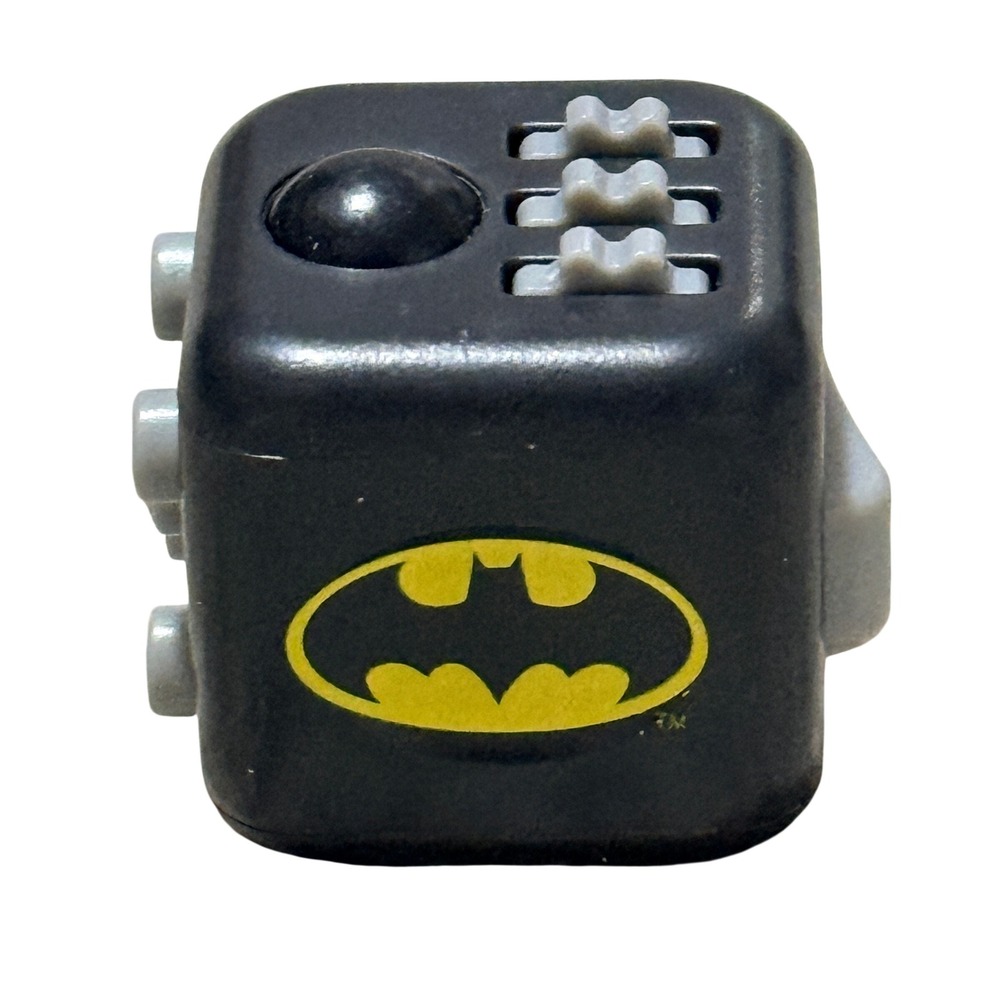 DC Comics Batman Fidget Cube Stress Relief Toy Black Grey Kids Boys